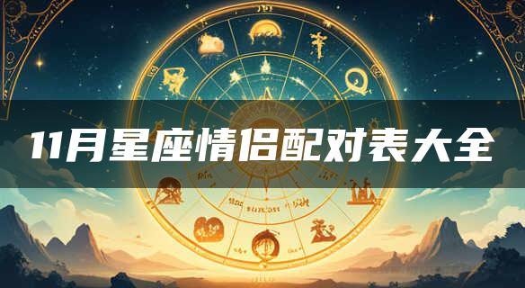 11月星座情侣配对表大全