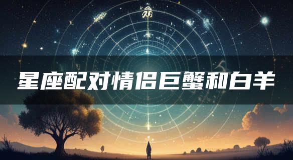 星座配对情侣巨蟹和白羊