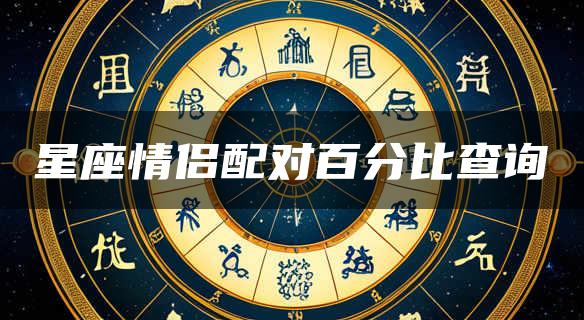 星座情侣配对百分比查询