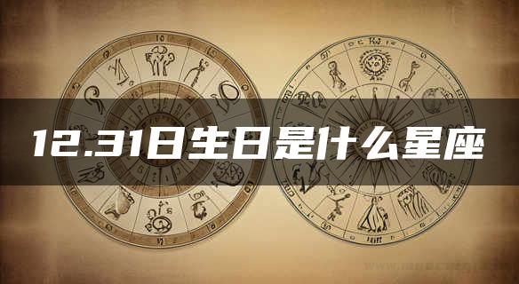 12.31日生日是什么星座